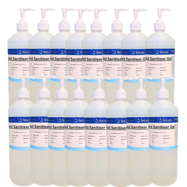 Hand sanitiser gel - XL extra value bulk pack of 1 litre hand sanitiser gel