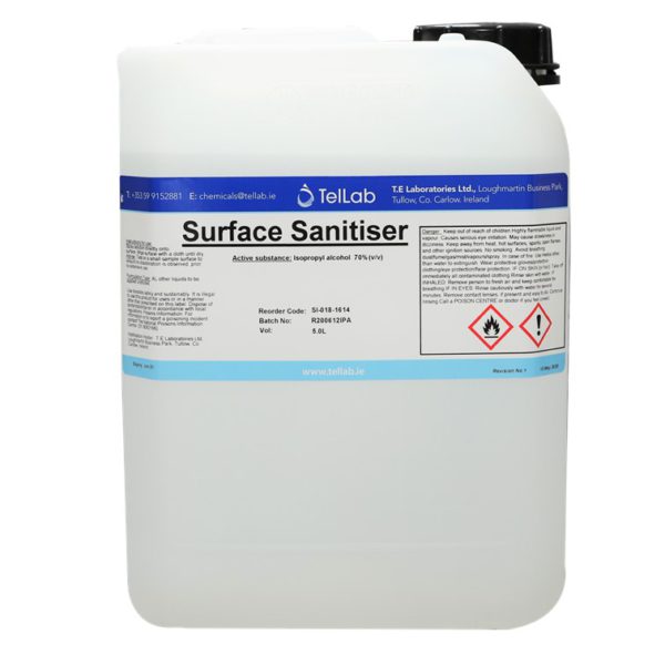 5 litre drum of TelLab surface sanitiser