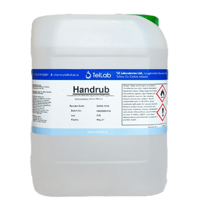 TelLab 5 litre value drum of liquid hand sanitiser